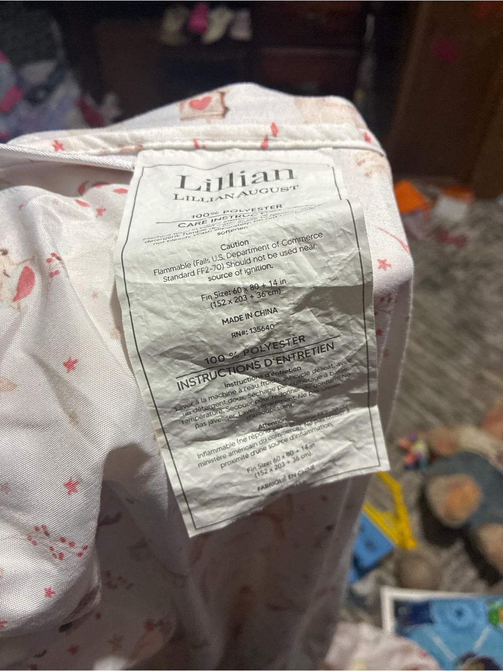 Liliana White & Pink Star Moon Kids Sheet Set